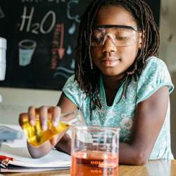 A young chemistry student.