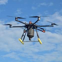 Battling rats by dropping poison from drones.