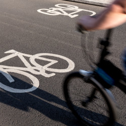 bike on bike path