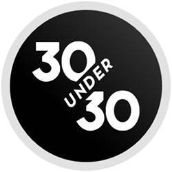 Logo of Forbes' annual 30 Under 30 feature. 
