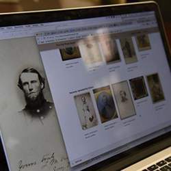 The software uses crowdsourcing and facial recognition to identify unknown subjects in Civil War-era photographs.