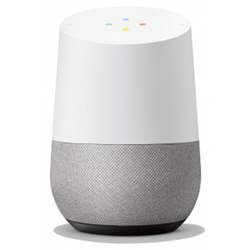 A Google Home smart speaker equipped with Google Assistant, sold by Walmart.