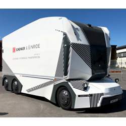 One of Eineride's driverless electric trucks.