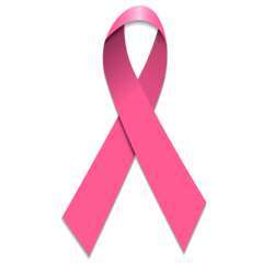 The pink ribbon is a symbol of breast cancer awareness.