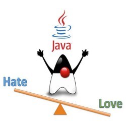 Java on love-hate seesaw