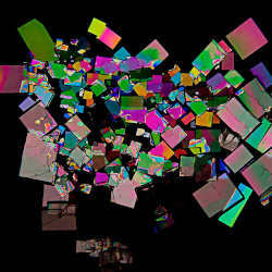 Crystals produced from creatine phosphate, a metabolite similar to those used in a new digital storage device.