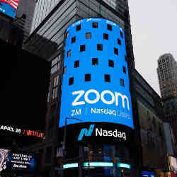 Zoom Video Communications provides remote conferencing services via the cloud. 