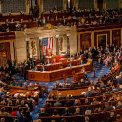 The U.S. House of Representatives in session.