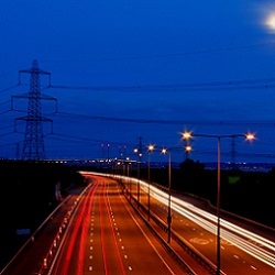 M4 Motorway at night