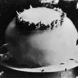 A U.S. atomic test on Bikini Atoll in 1946. 