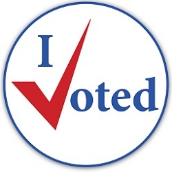 I Voted sticker