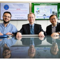 Virginia Tech researchers Walid Saad, Jeffrey Reed, and Thomas Hou