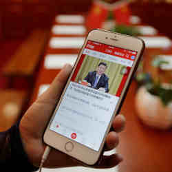 The smartphone app Xuexi Qiangguo became the most downloaded app in China following its January debut.