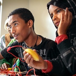 students in the Nairobi Play Project