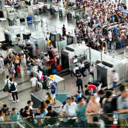 Imaging faces at the airport.