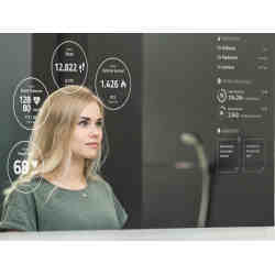 Smart mirrors serve as both mirror and media hub.