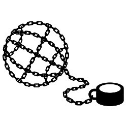 globe-shaped shackles