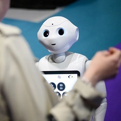 Pepper, a humanoid robot