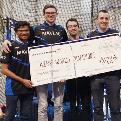 Team MAVLab with $1 million check for AIRR Championship