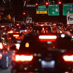 Traffic in Seattles South Lake Union neighborhood.