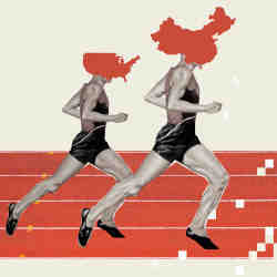 The technology race between the U.S. and China.