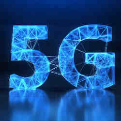 A 5G logo.