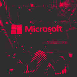 A negative image of Microsoft