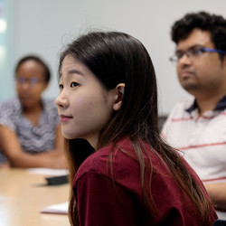 students in lab class