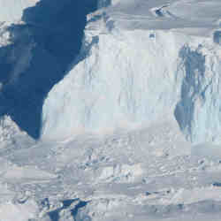 The Thwaites Antarctic Glacier.