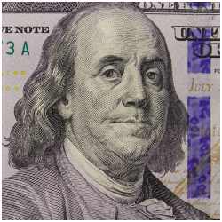 Benjamin Franklin on 100 dollar bill