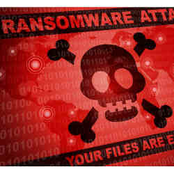 A ransomware warning.