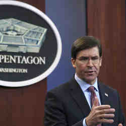 U.S. Defense Secretary Mark Esper.