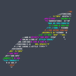 computer code in up arrow, illustration