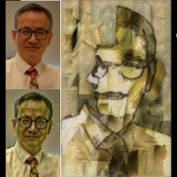 Kang Zhang photo and Cubist-style artistic image