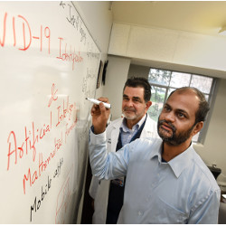 Dr. Jose Vazquez and Arni Rao of the Medical College of Georgia