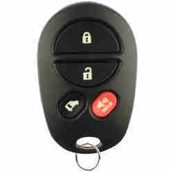 A Toyota wireless key fob.