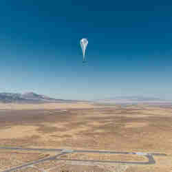 A Loon Internet delivery balloon.