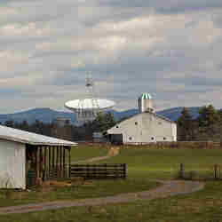 The National Radio Astronomy Observatorys Robert C. Byrd Green Bank Telescope in rural West Virginia.