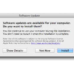 A software update opportunity.