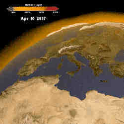 Methane emissions in Europe.