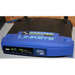 A Linksys router.
