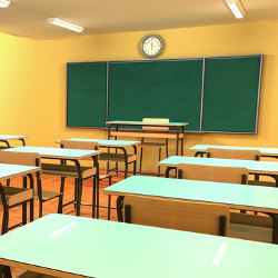 empty classroom