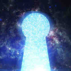 A digital keyhole in space. 