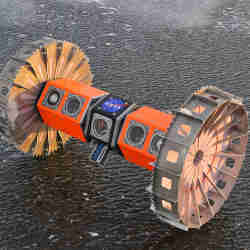 The Buoyant Rover for Under Ice Exploration (BRUIE) robot.