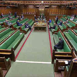 A sparsely attended session of Parliament. 