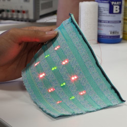 material with sensors