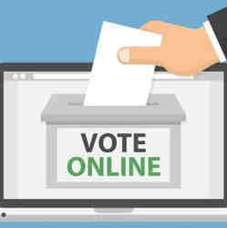 A representation of online voting.