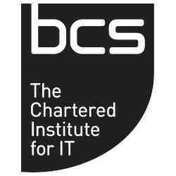 The logo of BCS, The Chartered Institute for IT.