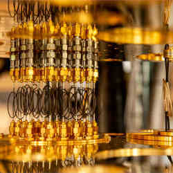 Quantum computing equipment in Microsoft's laboratory at the Delft University of Technology in the Netherlands.