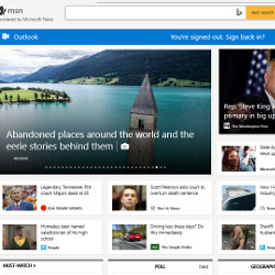 MSN News homepage